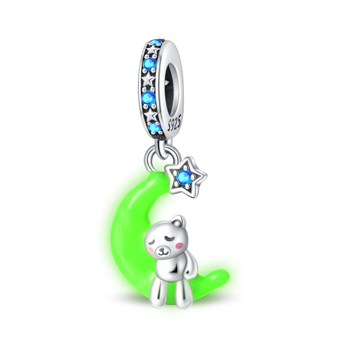 Charm Luna y Osito Durmiente Fluorescente