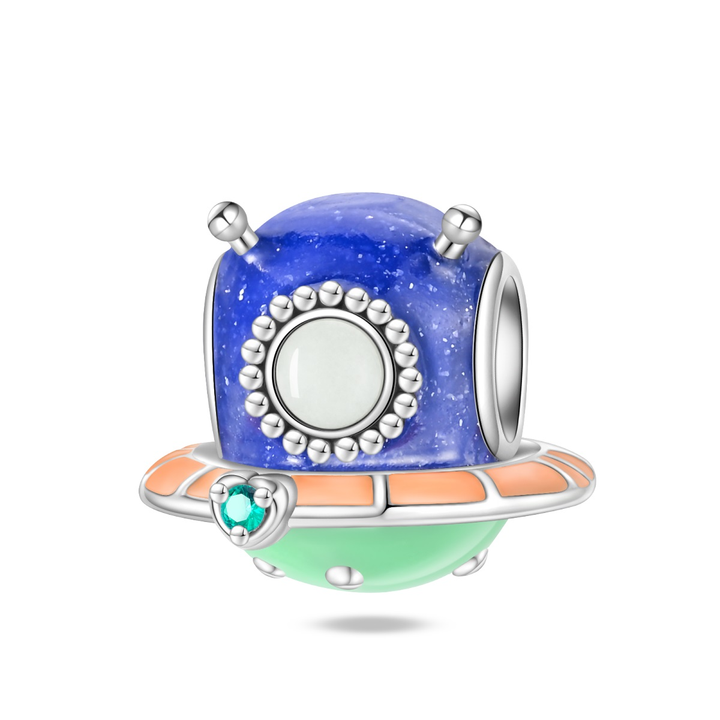 Charm Nave Extraterrestre Azul