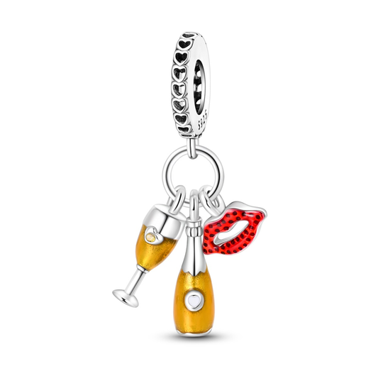Charm Copa y Botella de Champagne