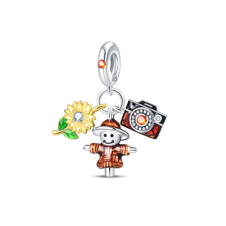 Charm Girasol, Espantapájaros y Cámara