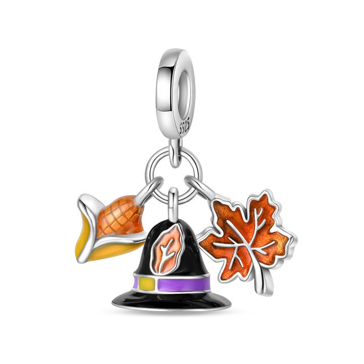 Charm Elote, Sombrero y Hoja de Arce