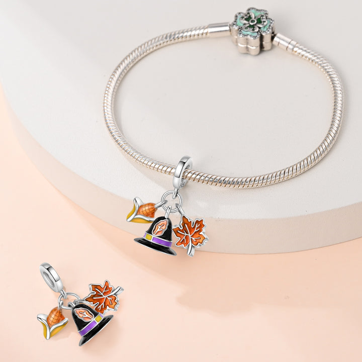 Charm Elote, Sombrero y Hoja de Arce