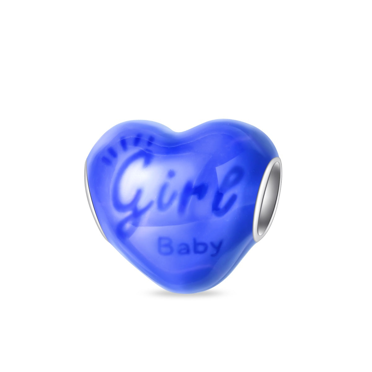 Charm Corazón Fluorescente "Girl Baby"