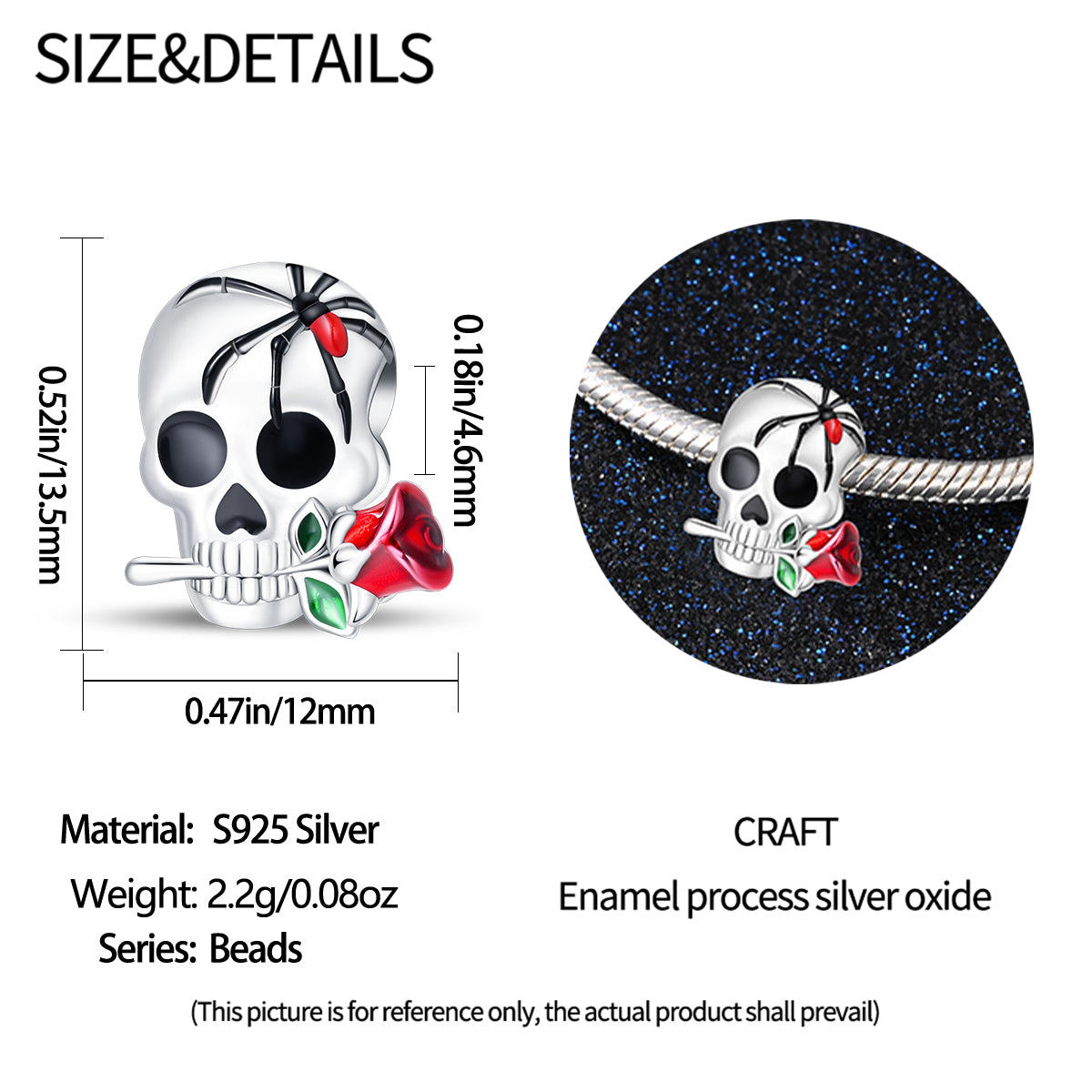 Charm Calavera De Halloween