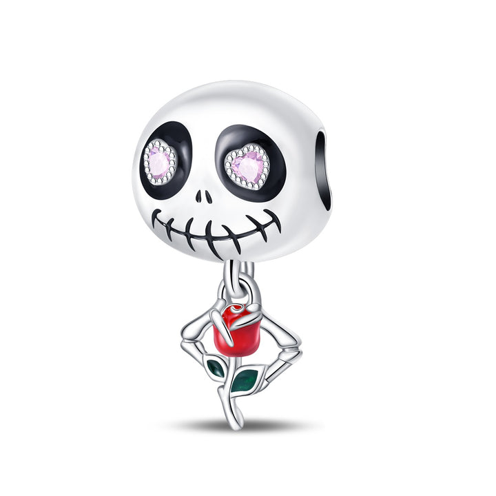 Charm Calabera con Rosa