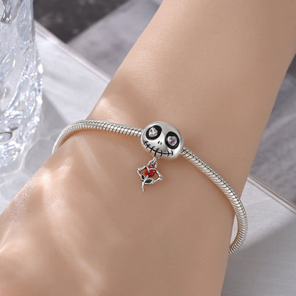 Charm Calabera con Rosa