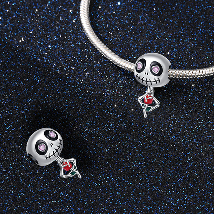 Charm Calabera con Rosa