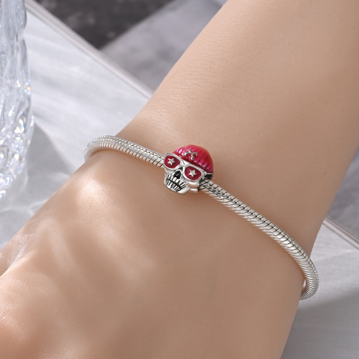 Charm Calavera Fluorecente