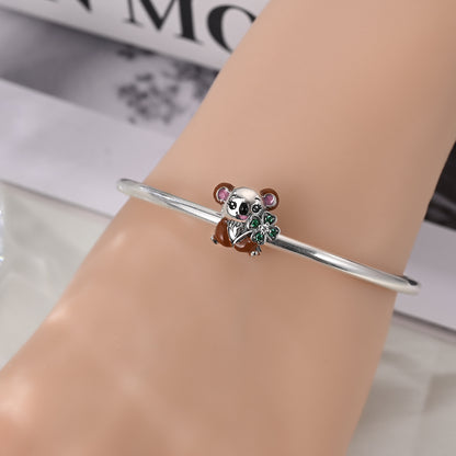Charm Koala & Trebol De 4 Hojas