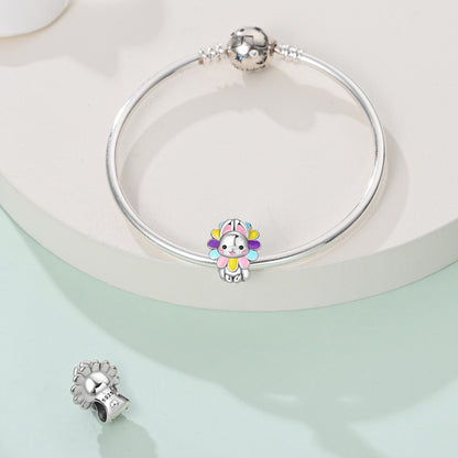 Charm Conejito Disfrazado De Flor