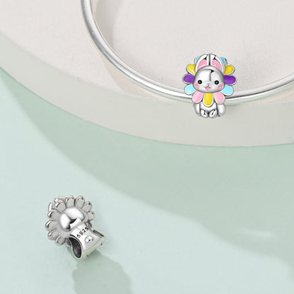 Charm Conejito Disfrazado De Flor