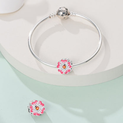 Charm Flor Rosa
