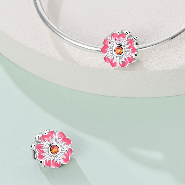 Charm Flor Rosa