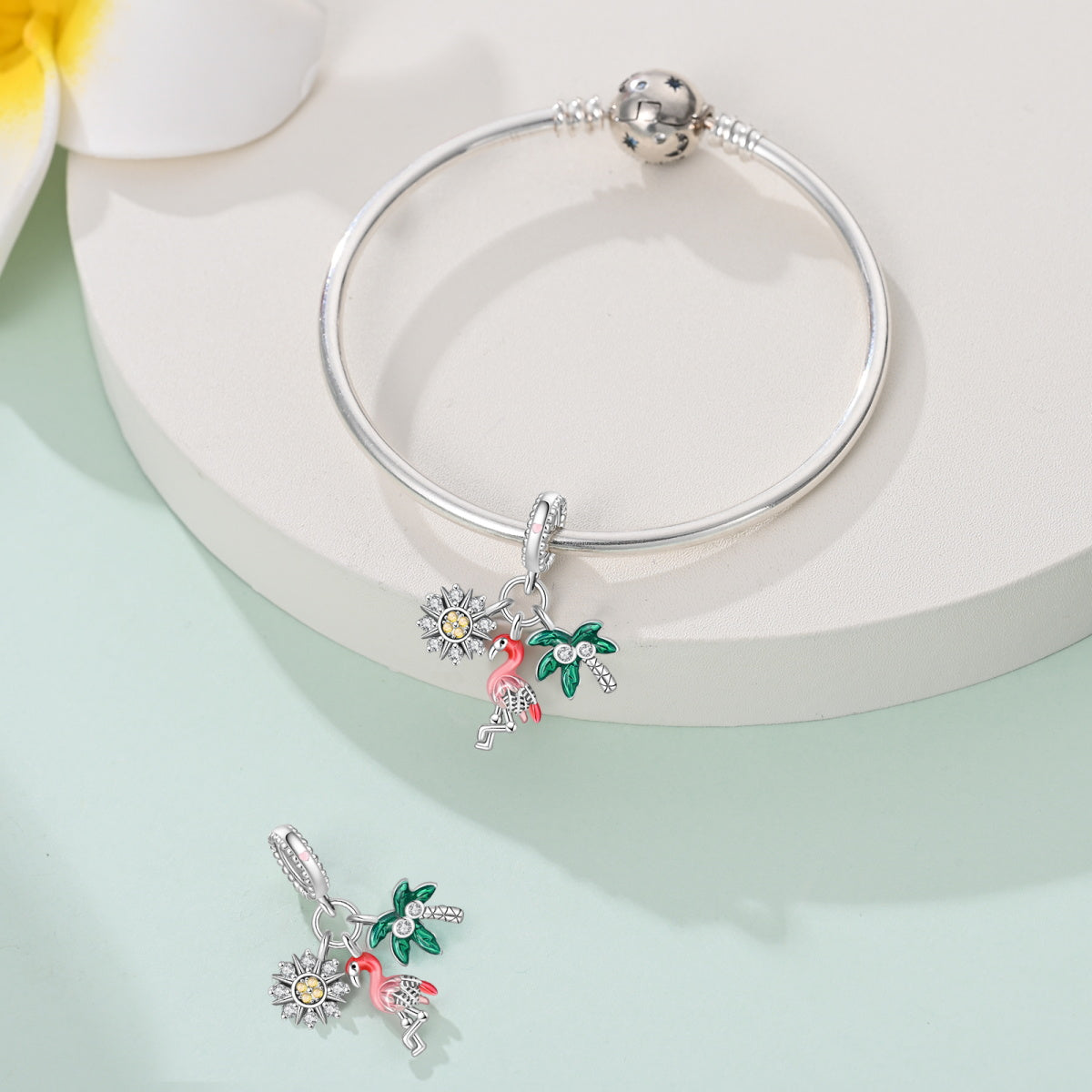Charm Flamingo & Palmera