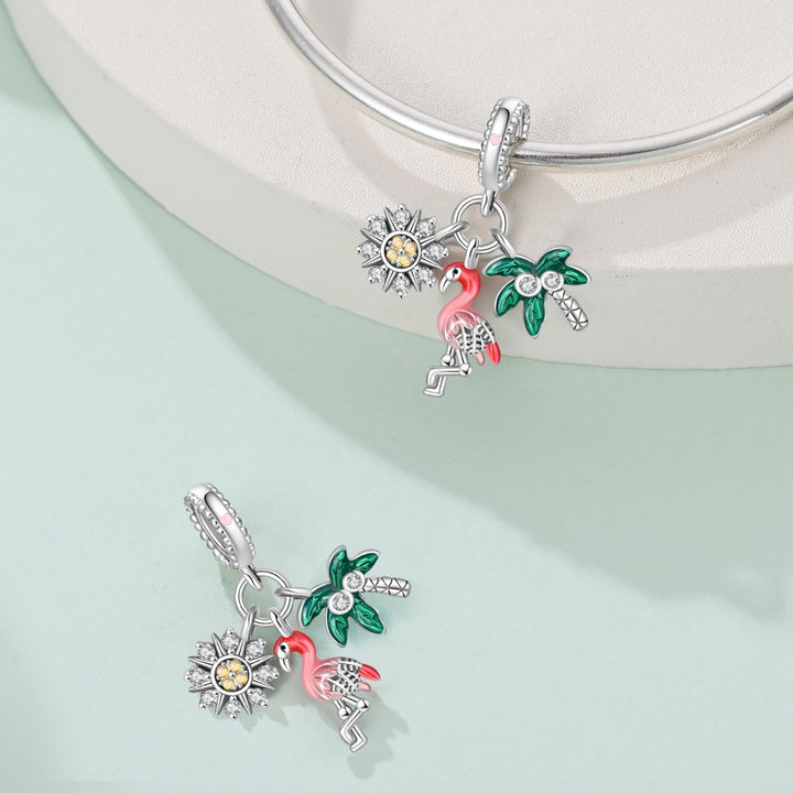 Charm Flamingo & Palmera