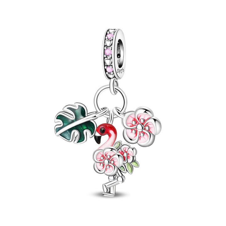 Charm Flamingo & Flores