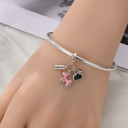 Charm Globo Rosa "Lucky"