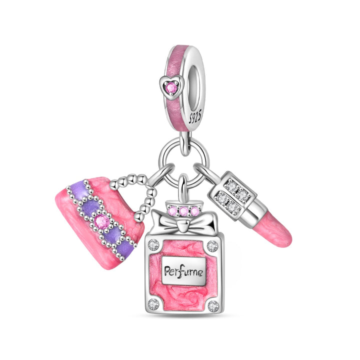 Charm Colgante Labial, Perfume & Bolso