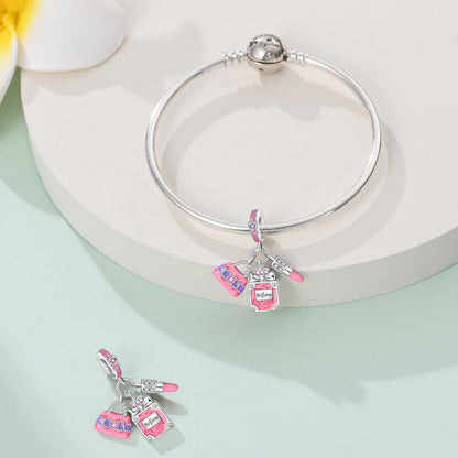 Charm Colgante Labial, Perfume & Bolso