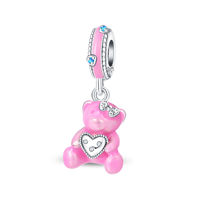 Charm Oso Rosa