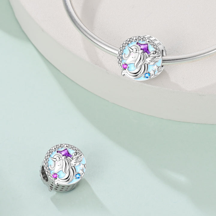 Charm Unicornio Azul