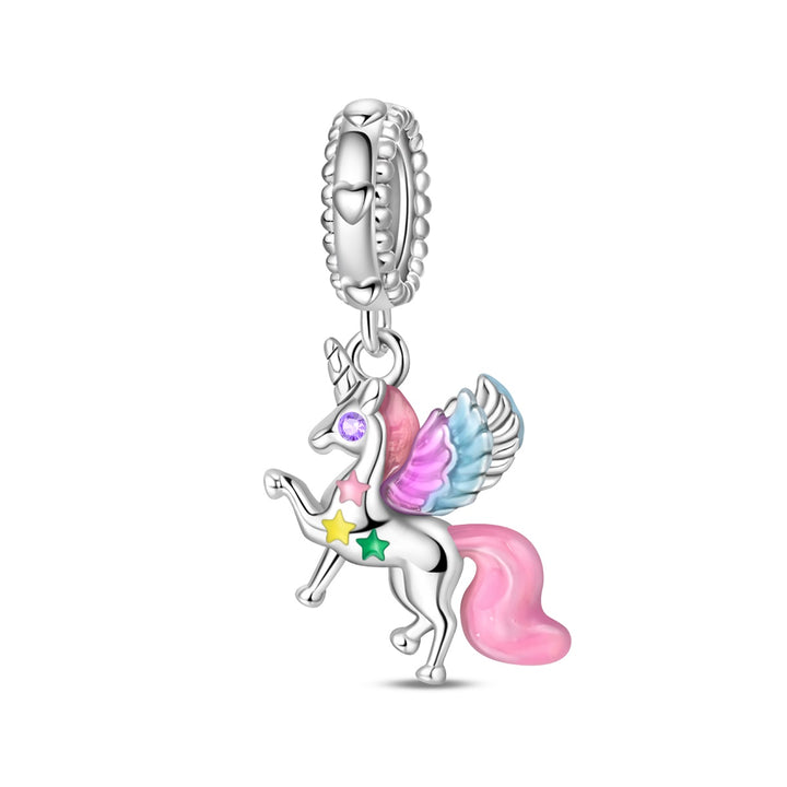 Charm Unicornio Con Estrellas