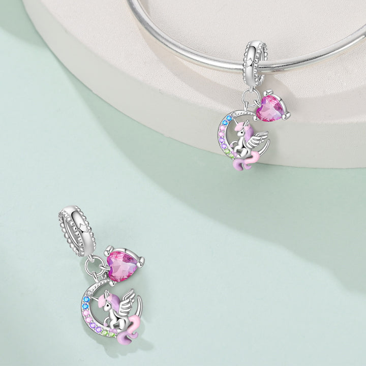 Charm Unicornio En La Luna