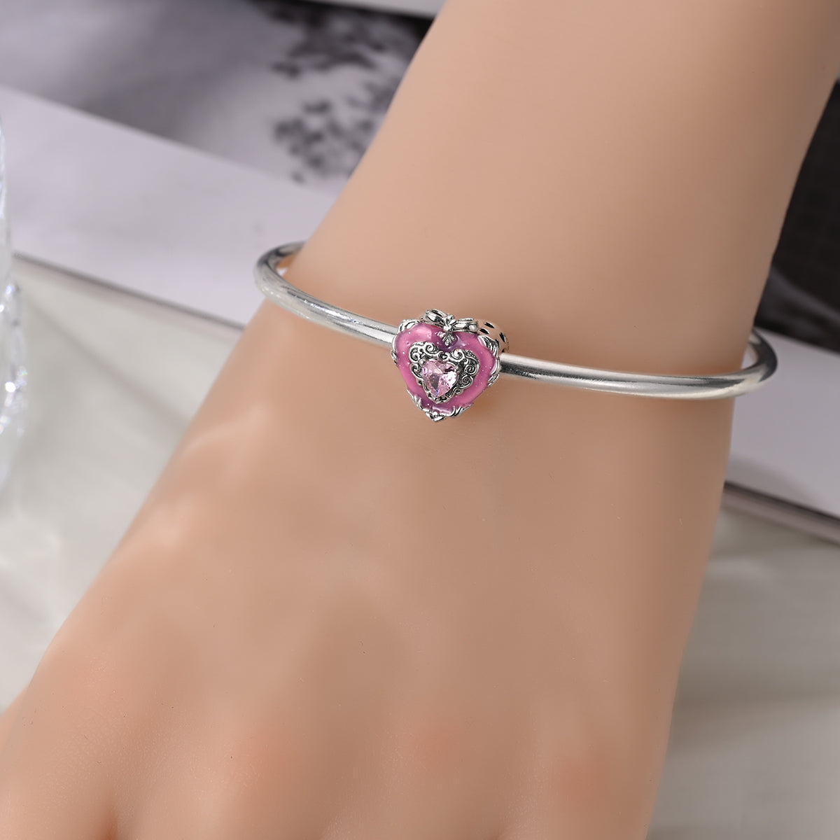 Charm Corazon Rosa