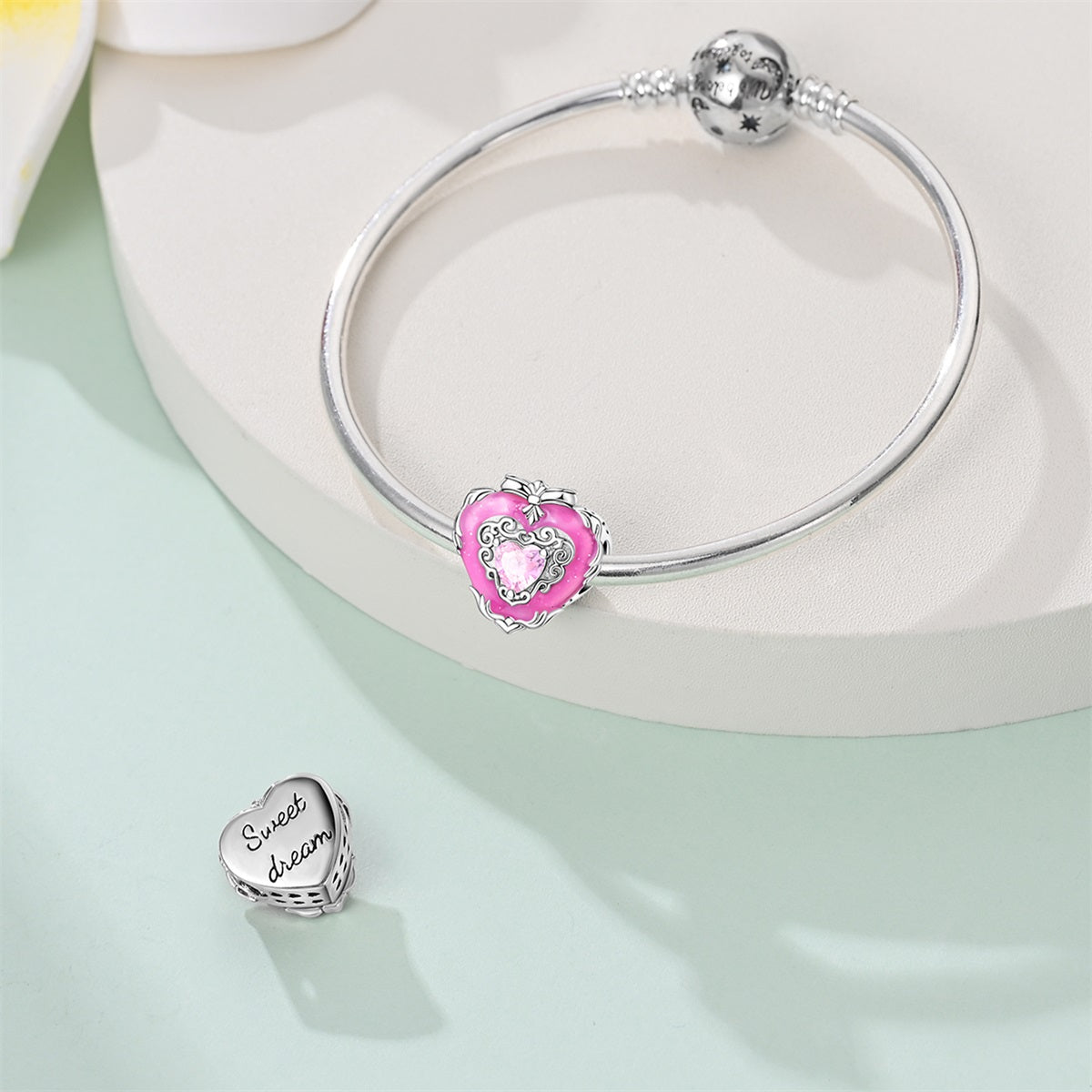 Charm Corazon Rosa
