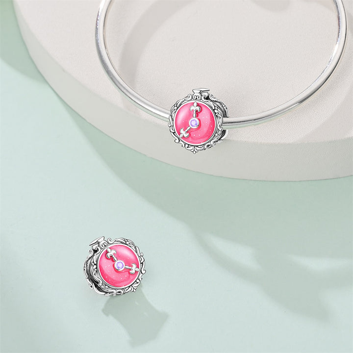 Charm Reloj Rosa
