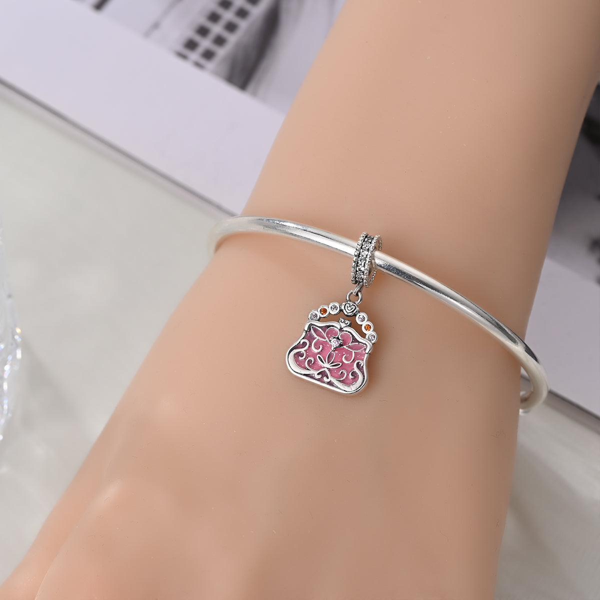 Charm Bolsita Rosa