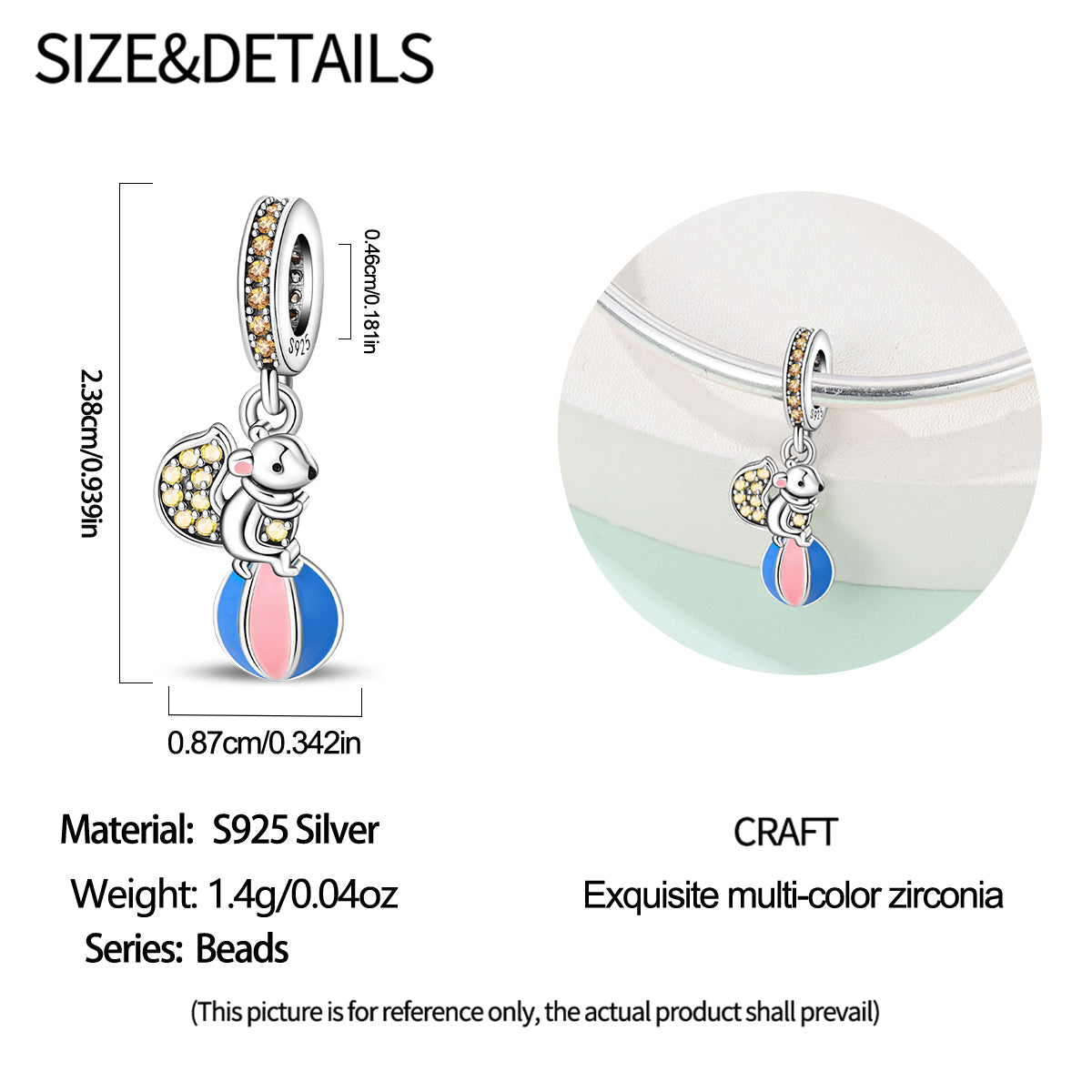 Charm Ardilla Circo