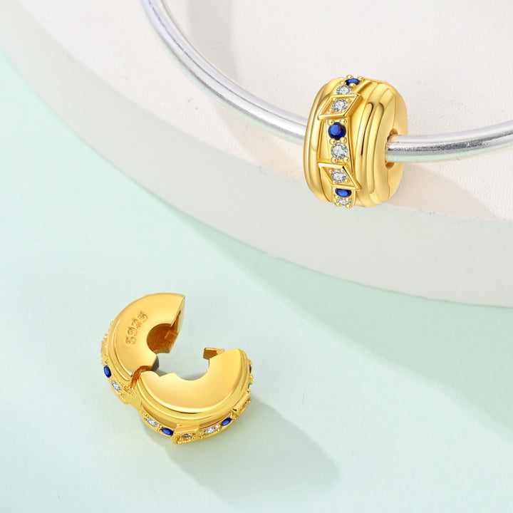 Clip Dorado Con Brillos