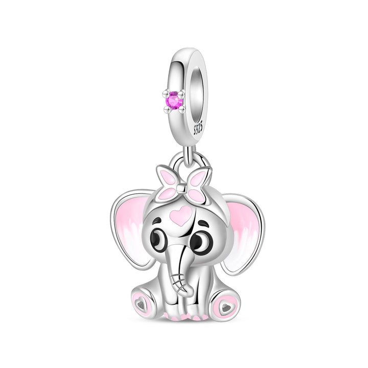 Charm Elefante Rosa