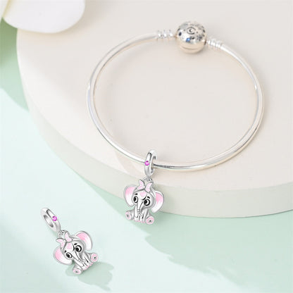 Charm Elefante Rosa
