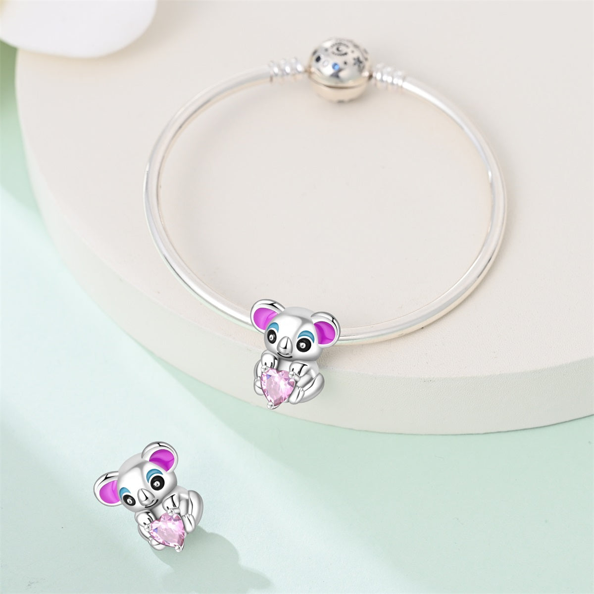 Charm Koala Rosa