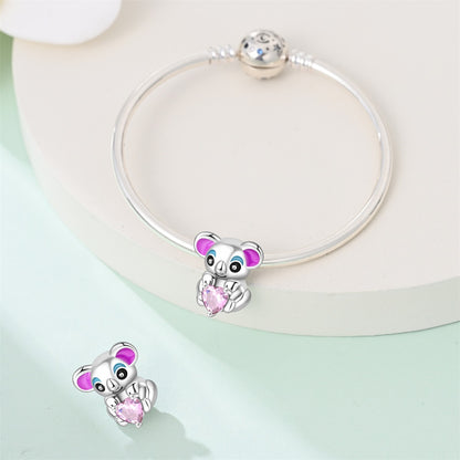 Charm Koala Rosa