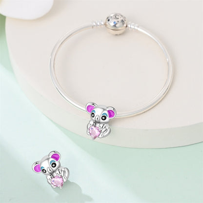 Charm Koala Rosa