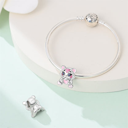 Charm Leon Rosa