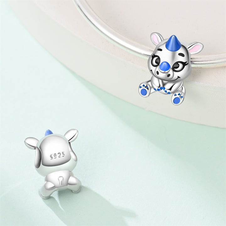 Charm Rinoceronte Azul