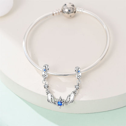 Cadena De Seguridad Manos & Estrella Azul