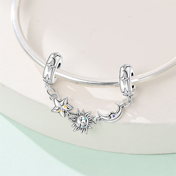 Cadena De Seguridad Estrella, Sol & Luna