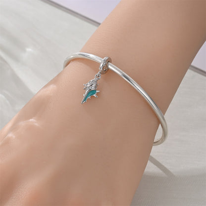 Charm Caracol Azul
