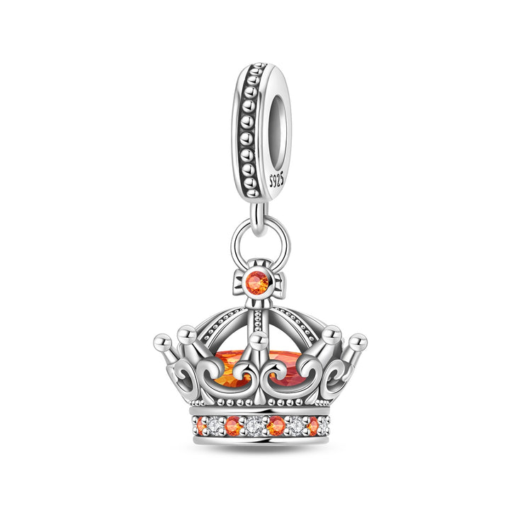 Charm Corona Con Detalles Naranjas
