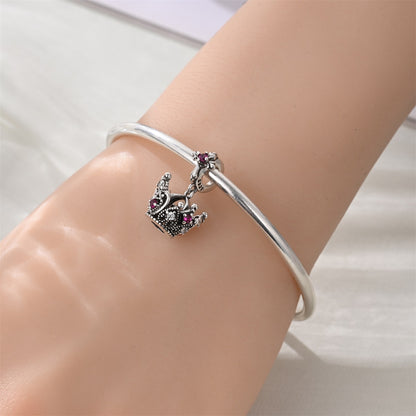 Charm Corona Con Detalles Rosa