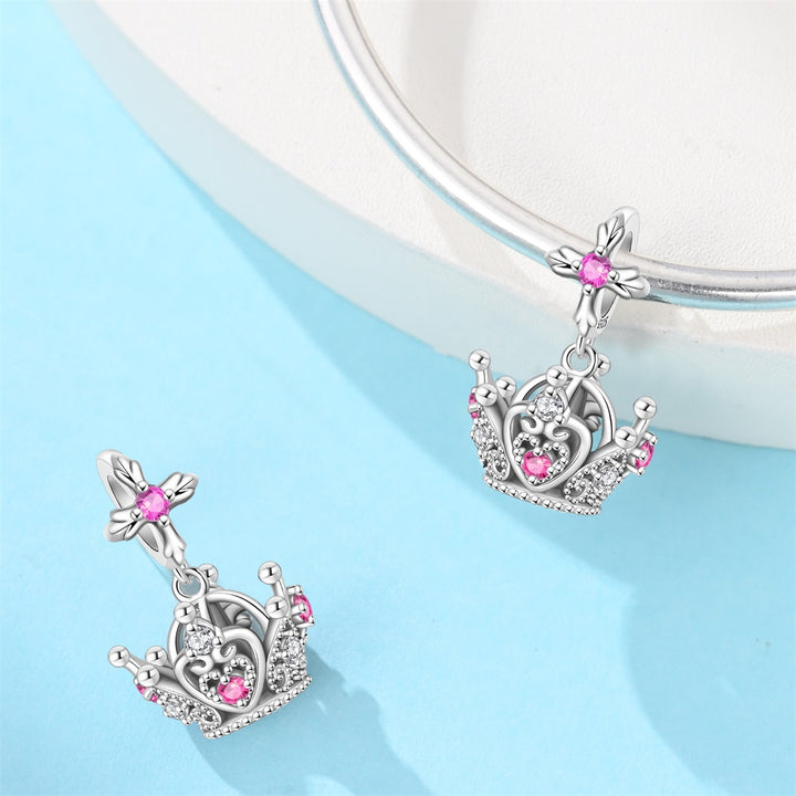 Charm Corona Con Detalles Rosa