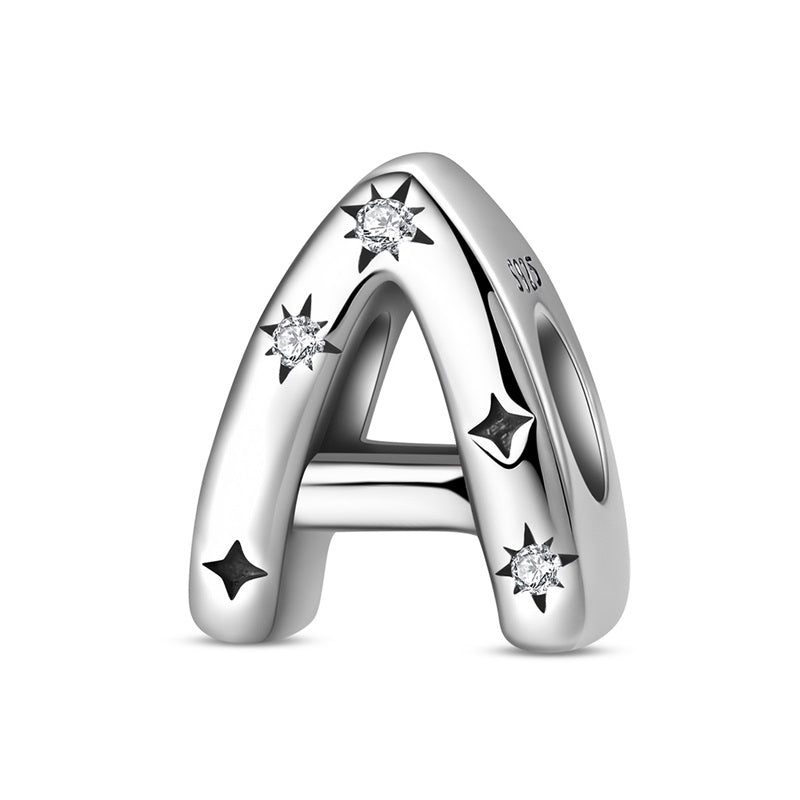Charm Letras del Alfabeto Con Estrellas