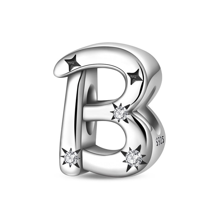 Charm Letras del Alfabeto Con Estrellas