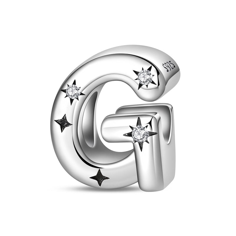 Charm Letras del Alfabeto Con Estrellas