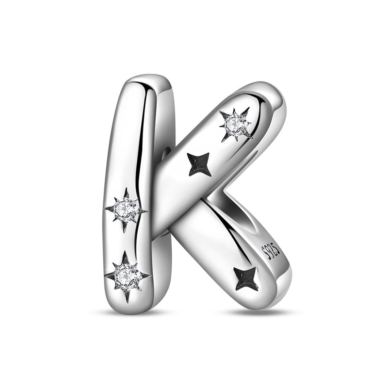 Charm Letras del Alfabeto Con Estrellas